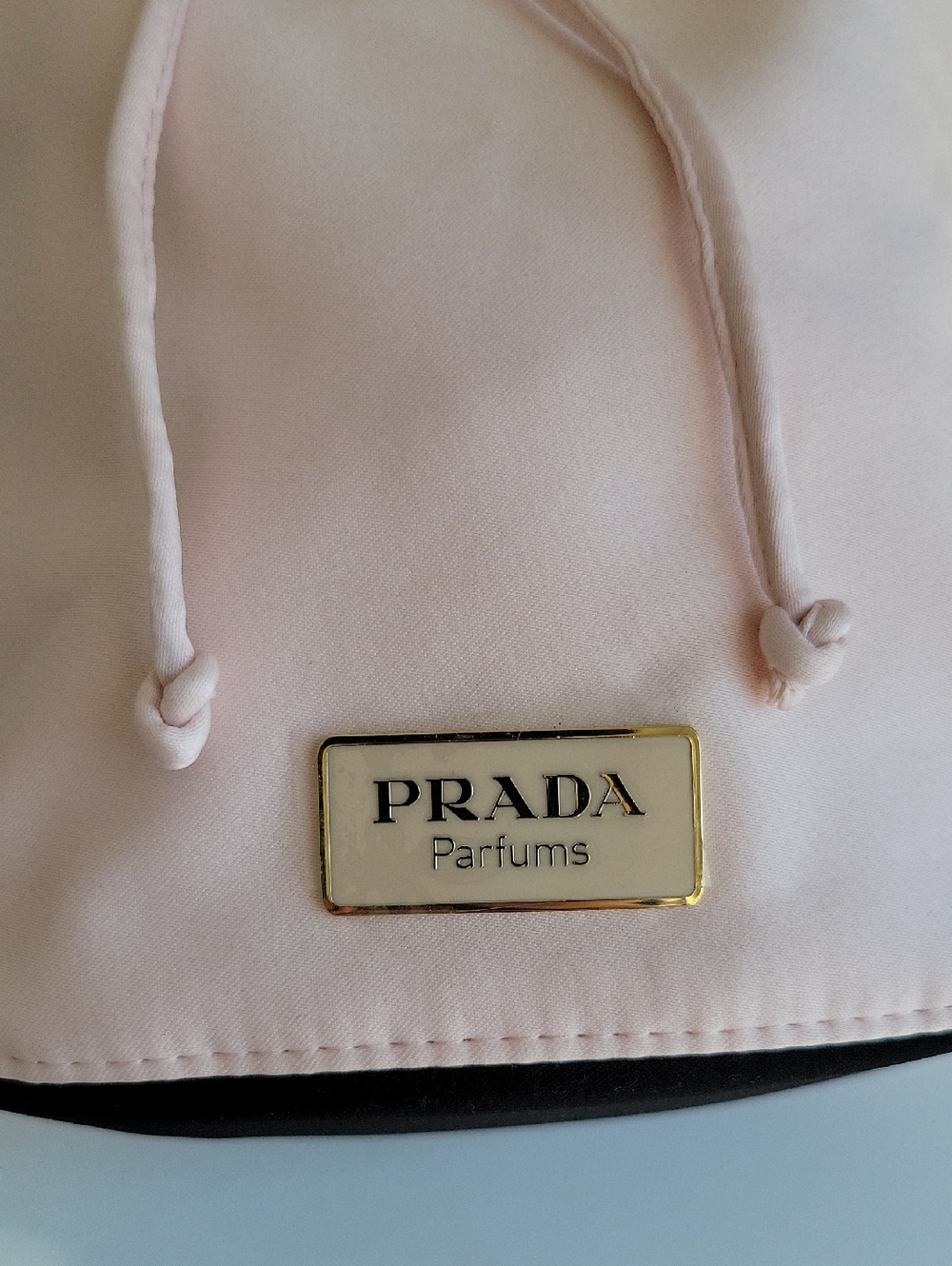 Prada Parfums Soft Pink Drawstring Bucket Comestic Bag - Picture 10 of 13
